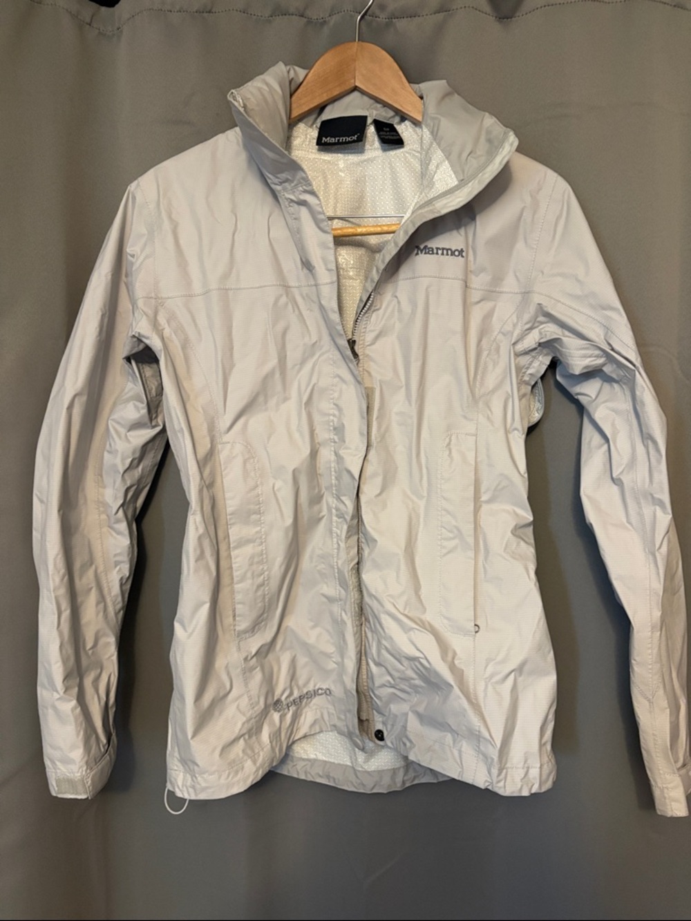 Marmot Women's Light Gray Waterproof Ski Shell Jacket